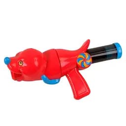 Іграшковий помповий пістолет-тюлень 5006 D з 6 м'якими різнокольоровими набоями, червоний