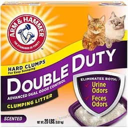 Бентонитовый наполнитель Arm & Hammer DOUBLE DUTY 9.07 кг комкующийся для кошачьего туалета ароматизированный