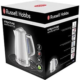 Електрочайник Russell Hobbs Structure 1.7 л біло-сріблястий (28080-70) - мініатюра 2