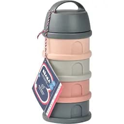 Контейнер для хранения сухих смесей Beaba, 4 отсека, розовый (911713)