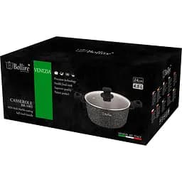 Каструля Bollire Venezia, з кришкою, чорна, 24 см, 4,5 л (BR-1003) - мініатюра 2