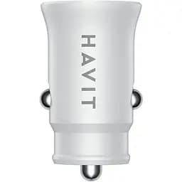 Автомобільний зарядний пристрій Havit HV-CC2022 20W USB+USB-C white (HV-CC2022) - мініатюра 3