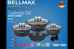 Набір посуду 9 предметів Bellmax Cookware Set BM-120 - мініатюра 7