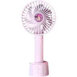 Дитячий портативний USB-вентилятор Куромі та Мелоді бузковий (2628-12)