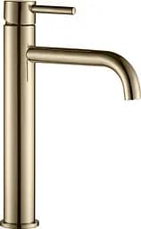 Смеситель для раковины VBI Milano gold высокий VBI-050101GL Золотой