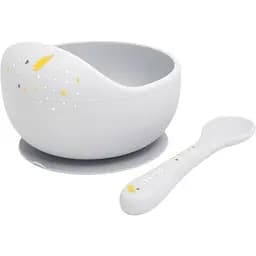 Набір посуду Oribel Cocoon ложка і миска сірий OR223-90013