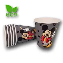 Стакан одноразовий для гарячих напоїв з малюнком об'єм 400 мл "MICKEY MOUSE" 50 шт/уп.