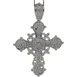 Серебряный крест Харьковская ювелирная фабрика Лики Святых. 3401-Б.Р