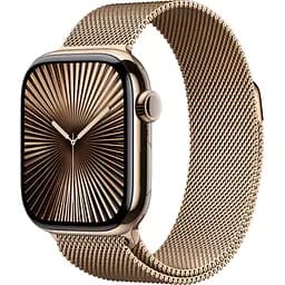 Смарт-годинник Apple Watch Series 10 GPS + Cellular 42mm Gold Titanium Case with Gold Milanese Loop (MX083) [115190]
