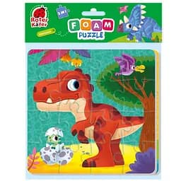 Мягкие пазлы Roter Kafer 2 в 1 Динозавры 25 элементов (RK6050-01)