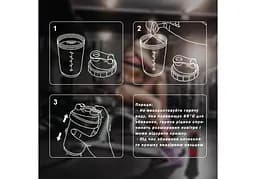 Шейкер спортивний EasyFit Spider 0,5 л Чорно-червоний - мініатюра 4