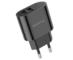 Зарядний пристрій Borofone BA63A 2 USB з дисплеєм чорний - мініатюра 3