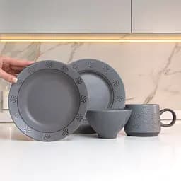 Тарілка глибока МВМ My Home KP-38 ручної роботи 13.5 см сіра (KP-38 GRAY) - мініатюра 6