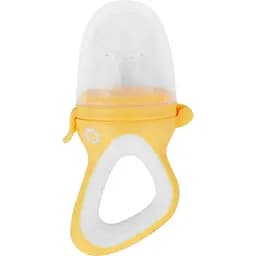 Ніблер Badabulle силіконовий, жовтий, білий (B071000)