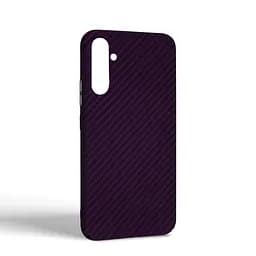 Карбоновый чехол для Samsung Galaxy A34 5G (A346), LikeCarbon, фиолетовый, панель, защитный чехол-накладка, ультратонкий и легкий, противоударный, обеспечивает защиту от ударов, падений и царапин, ArmorStandart (ARM71928) - мініатюра 2
