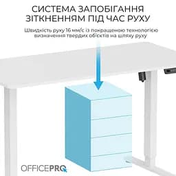 Геймерський стіл OfficePro ODE1470W (ODE1470W) - мініатюра 3