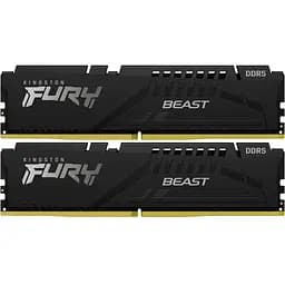Модуль памяти для компьютера DDR5 32GB (2x16GB) 5200 MHz Beast Black Kingston Fury (ex.HyperX) (KF552C40BBK2-32)