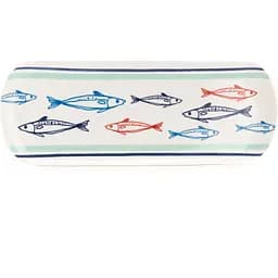 Блюдо AMADEUS с рыбками из костяного фарфора 14х37 см Франция (160515)