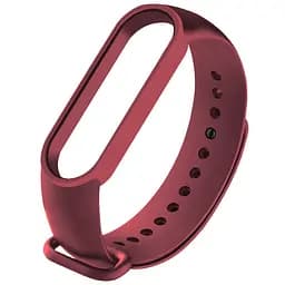 Силиконовый ремешок для Xiaomi Mi Band 3/4 Бордовый / Maroon