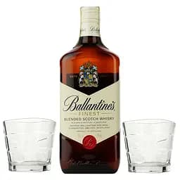 Набір Віскі Ballantine's Finest 40% 0.7 л + 2 келихи (732960) - мініатюра 5
