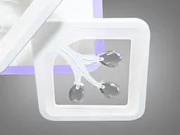 Сучасна стельова LED-люстра для спальні Diasha S8157/4+1WH LED 3color - біла, 90 Вт, 43x43 см - мініатюра 6