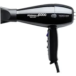 Фен стайлер Tecnodry Formula 6000, 2200 ВТ 2 Концетратори Знімний фільтр 4температурних режими Чорний