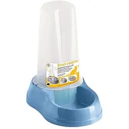 Миска для котів та собак Stefanplast Break з дозатором reserve 650 мл блакитна