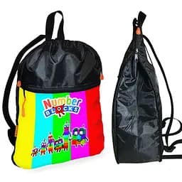 Рюкзак-мешок для школы Numberblocks детская сумка для обуви и спортивной одежды (01503)