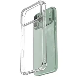 TPU чохол GETMAN Ease logo посилені кути для Apple iPhone 17 Pro Max (6.9) Безбарвний (прозорий) - мініатюра 4