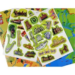 Плакат "Карта України" з наліпками (КП-001) KP-001 - мініатюра 4