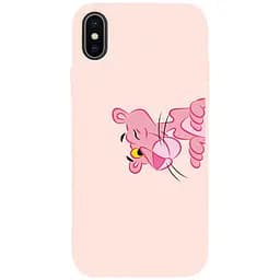 Чохол-накладка Toto Matt TPU 2 mm Print Case Apple iPhone X/XS #54 Pink Pantera Sand pink