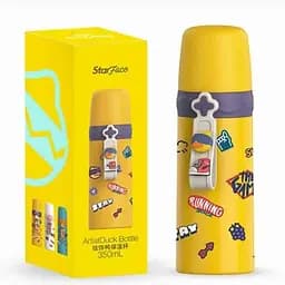 Термос детский Happy Day 350 мл из нержавеющей стали с колбой для сублимации yellow