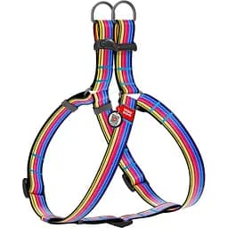 Шлея для собак Waudog Nylon Лінія 1, анатомічна, з QR паспортом, 60-90х2,5 см, різнокольорова (5056)