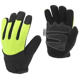 Рукавички робочі Yato зміцнені для сенсорних екранів розмір 10 чорно-жовті (YT-74656)