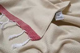 Рушник Barine Pestemal - Basak 95x165 Beige-Marsala бежевий-марсала - мініатюра 3