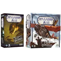 Настільна гра Geekach Games Набір доповнень до гри Прадавній жах: Забуті знання + Гори божевілля (укр.) (GKCH0289+1)