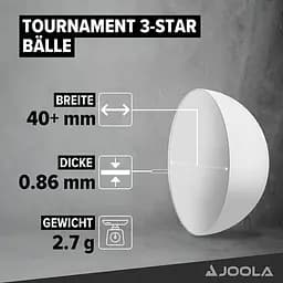 М'ячі для настільного тенісу Joola Tournament 40+ 12 шт. (44322) - мініатюра 2