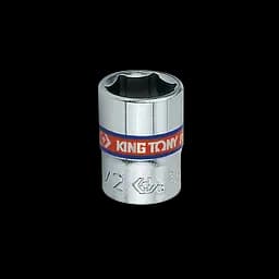 Головка торцева хромована 1/4" KING TONY, 1/2", (6 гран.)