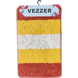 Набір килимків для ванної Vezzer Avangartline 50x80 та 50x40 см помаранчевий (VZAS05242) - мініатюра 4