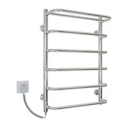 Електрична рушникосушарка Kosser Скоба з полицею 700x500/6 EL рег. ДСп04ЕL, Хром, Ліве