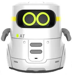 Розумний робот AT-Robot з сенсорним керуванням та навчальними картками, українська мова, білий (AT002-01-UKR)