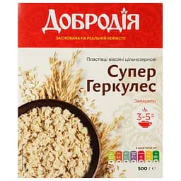 Пластівці вівсяні Добродія Супер Геркулес 500 г (887822)