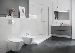 Унітаз підвісний CET B220 Cersanit City Square CleanOn з дюропластовим Slim сидінням SoftClose+QuickRelease 30412 - мініатюра 5