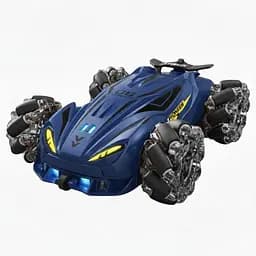 Радіокерована трюкова машина JD 155-15 A-02, парогенератор, підсвічування, музика, акумулятор 3.7V, пульт 2.4GHz, синя