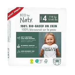 Одноразовые детские подгузники Эко подгузники размер 4. 7-18 кг., 44 шт. ECO BY NATY