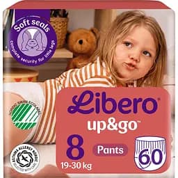 Набір підгузків-трусиків Libero Up&Go 8 (19-30 кг) 60 шт.