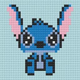 Алмазна мозаїка міні Ліло та Стіч Lilo & Stitch 10х10 см