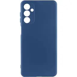 Чехол TPU Getman Liquid Silk Full Camera для Samsung Galaxy A34 5G Синий / Navy Blue