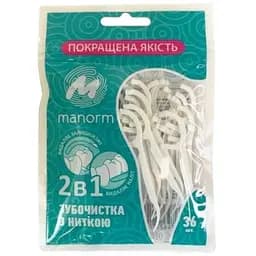 Зубочистка Manorn с освежающей нитью 36 шт. (MED010230)