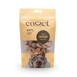 Ласощі Cosset ліофілізовані курячі серця для собак, 40г-3уп
